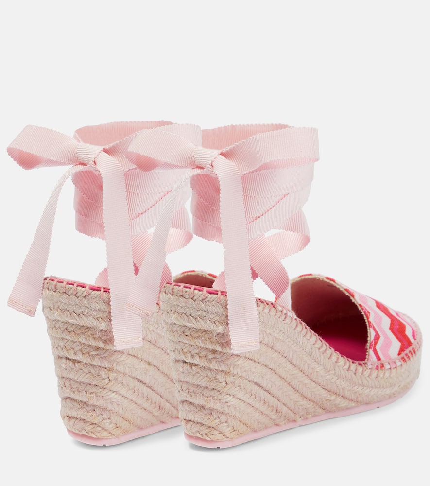 Missoni Chevron canvas espadrille wedges