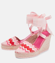 Missoni Chevron canvas espadrille wedges