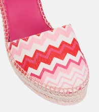 Missoni Chevron canvas espadrille wedges