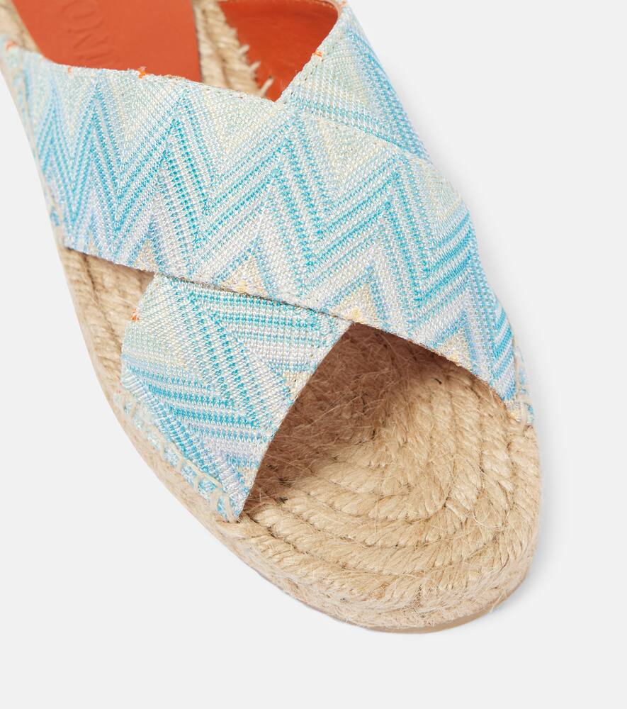 Missoni Harlow Zigzag espadrille slides