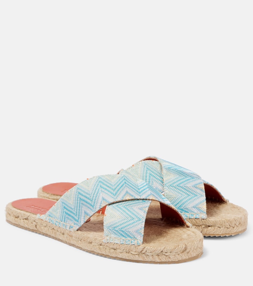 Missoni Harlow Zigzag espadrille slides