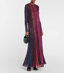 Missoni Knitted Lamé maxi dress