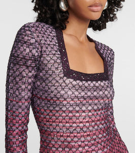 Missoni Knitted Lamé minidress