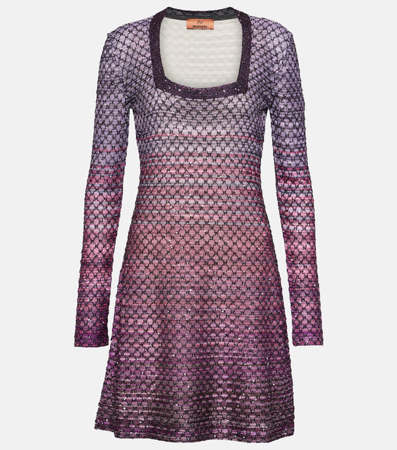 Missoni Knitted Lamé minidress