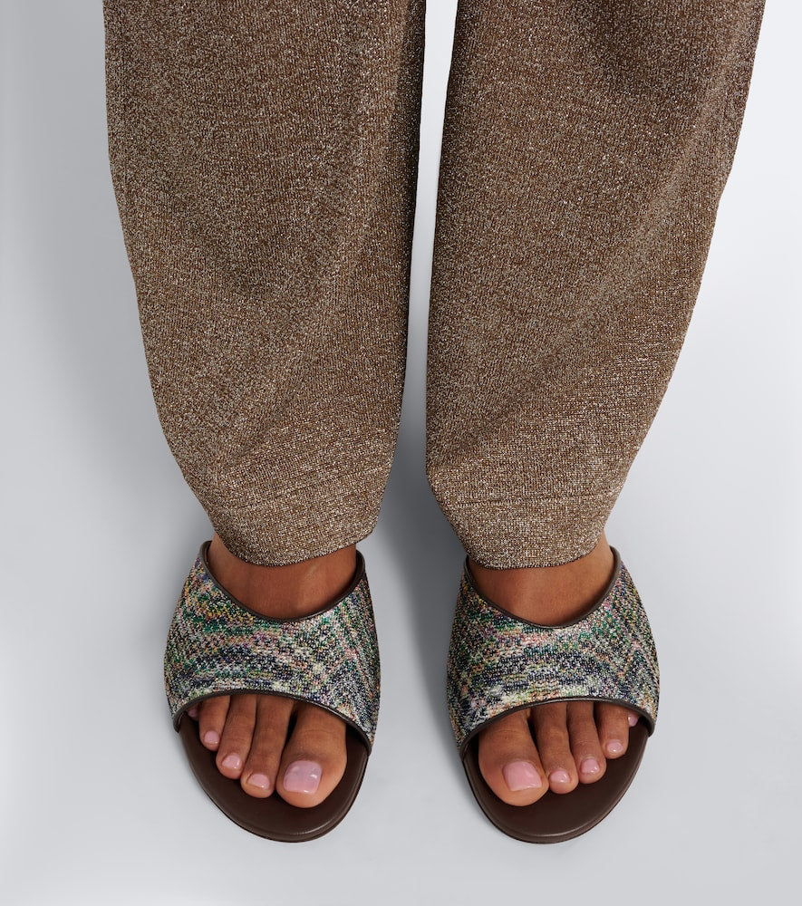 Missoni Liza lame mules