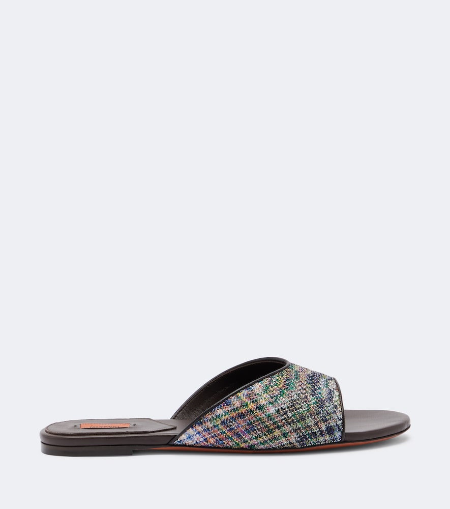 Missoni Liza lame mules