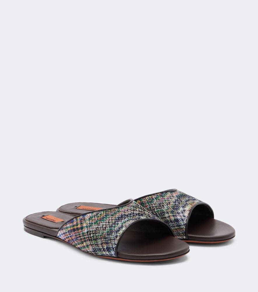 Missoni Liza lame mules