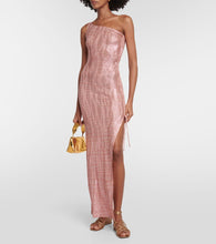 Missoni Mare Jacquard one-shoulder maxi dress