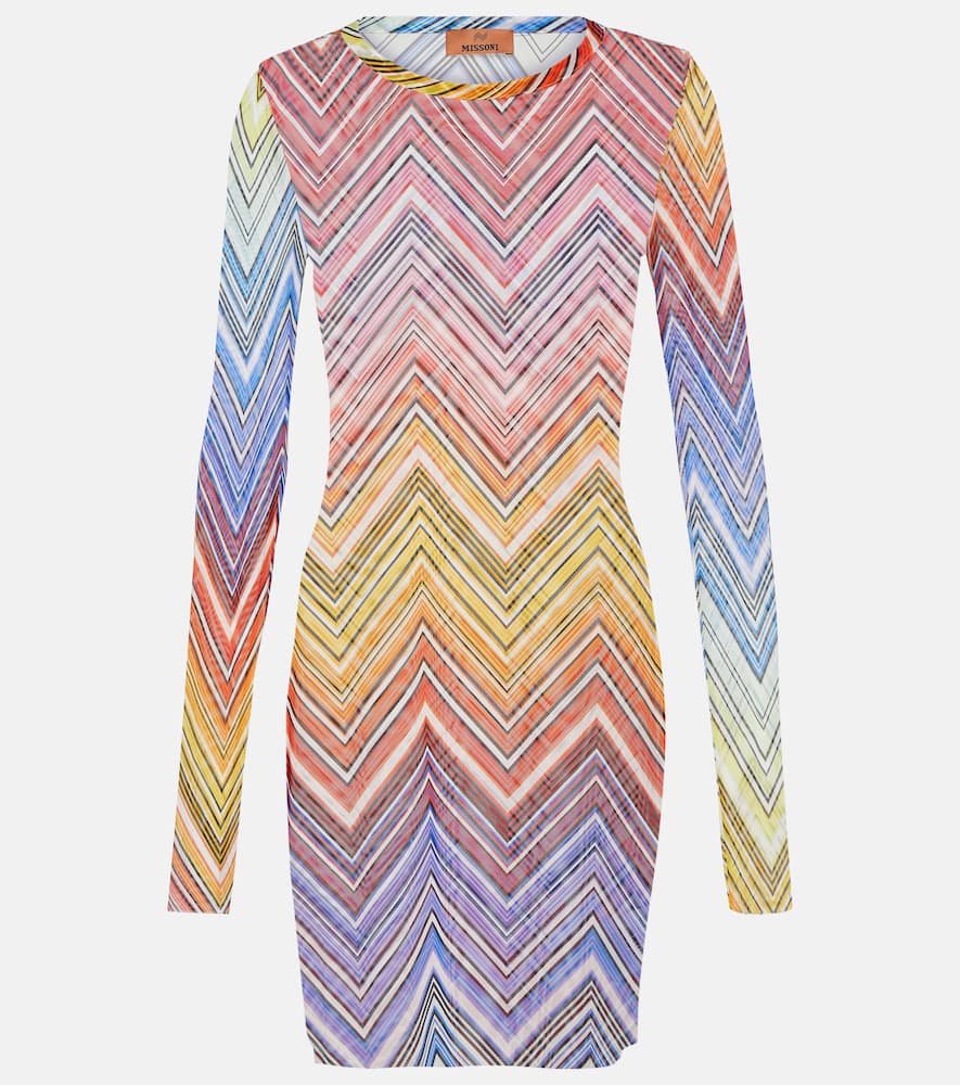 Missoni Mare Zig Zag tulle minidress