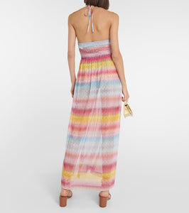 Missoni Mare Zig-zag halterneck maxi dress