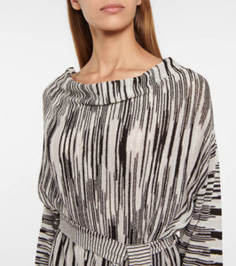 Missoni One-shoulder cashmere minidress