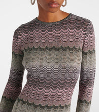 Missoni Open-back Lamé maxi dress