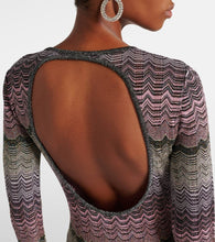 Missoni Open-back Lamé maxi dress