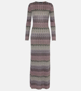 Missoni Open-back Lamé maxi dress
