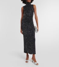 Missoni Sequined turtleneck maxi dress