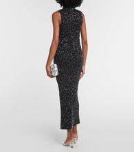Missoni Sequined turtleneck maxi dress