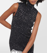 Missoni Sequined turtleneck maxi dress