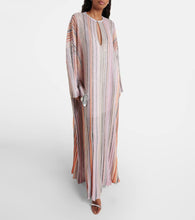 Missoni Striped Lamé kaftan