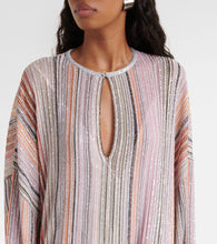 Missoni Striped Lamé kaftan