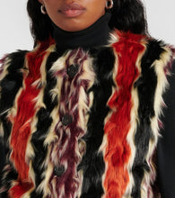 Missoni Striped faux fur vest