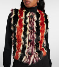 Missoni Striped faux fur vest