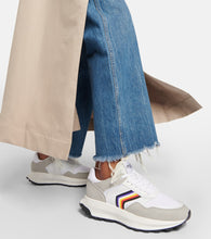 Missoni Suede-trimmed sneakers