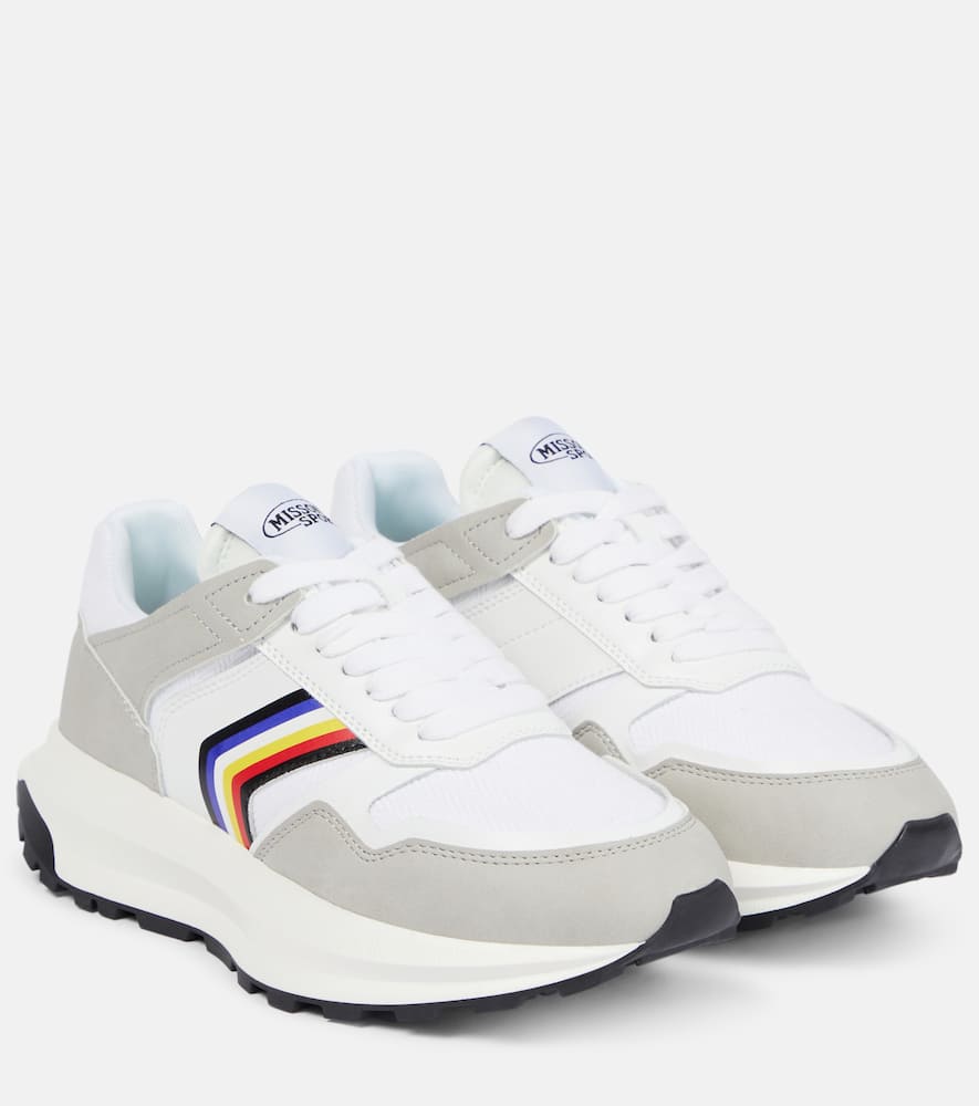 Missoni Suede-trimmed sneakers