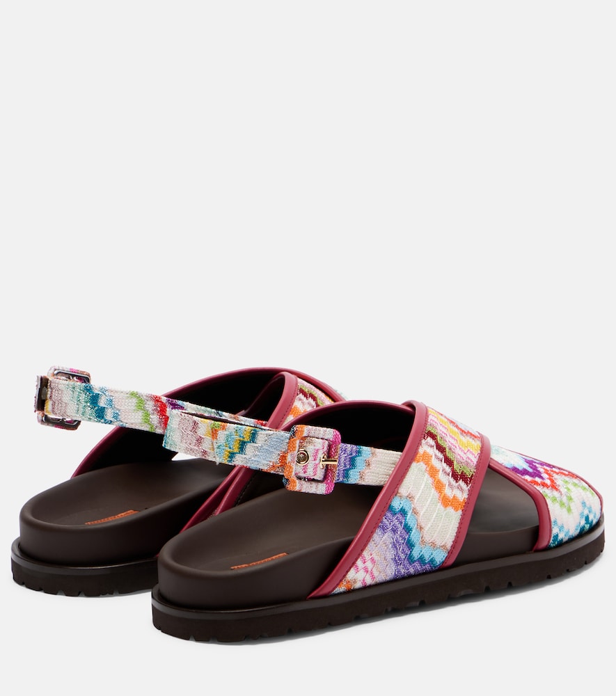 Missoni Allan Zigzag sandals in Multicoloured - Flat Sandals