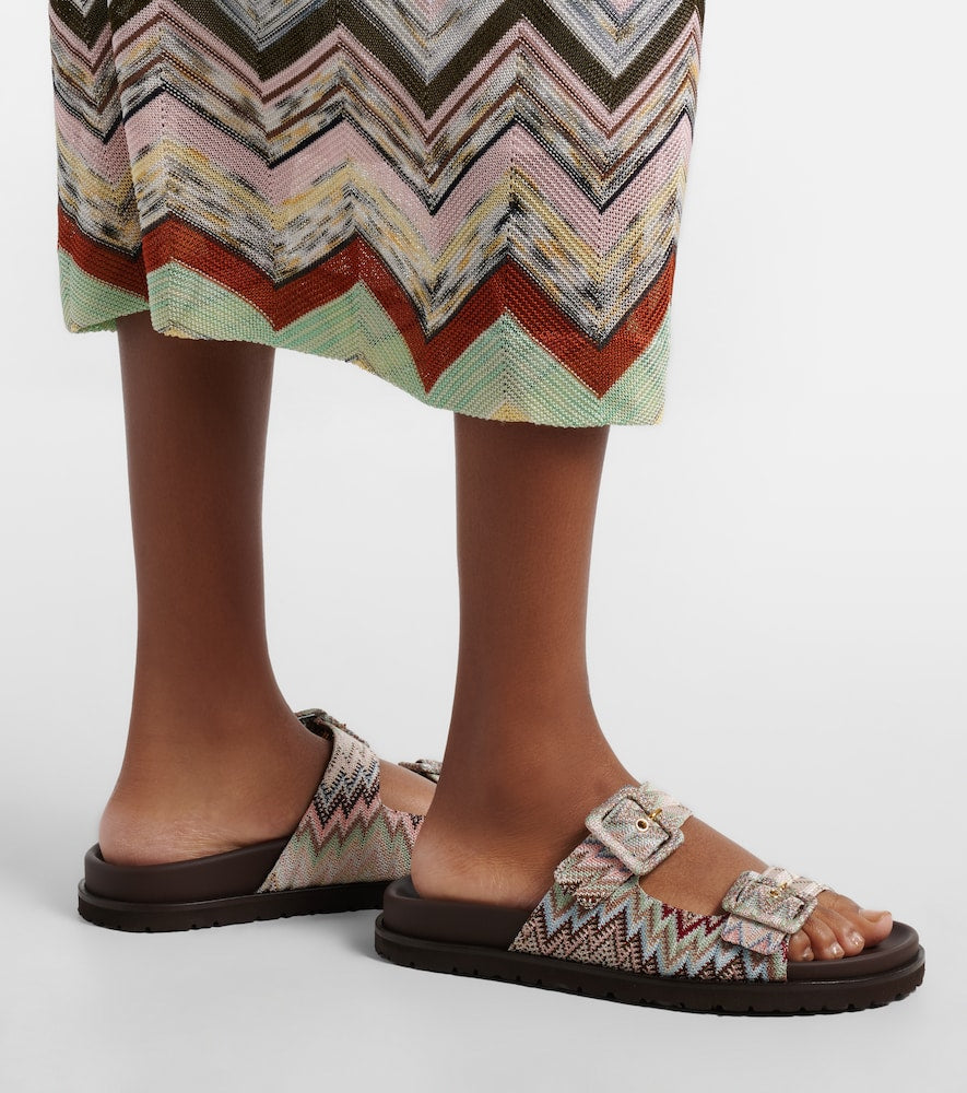 Missoni Clea Zigzag sandals (Multicoloured) - Slides