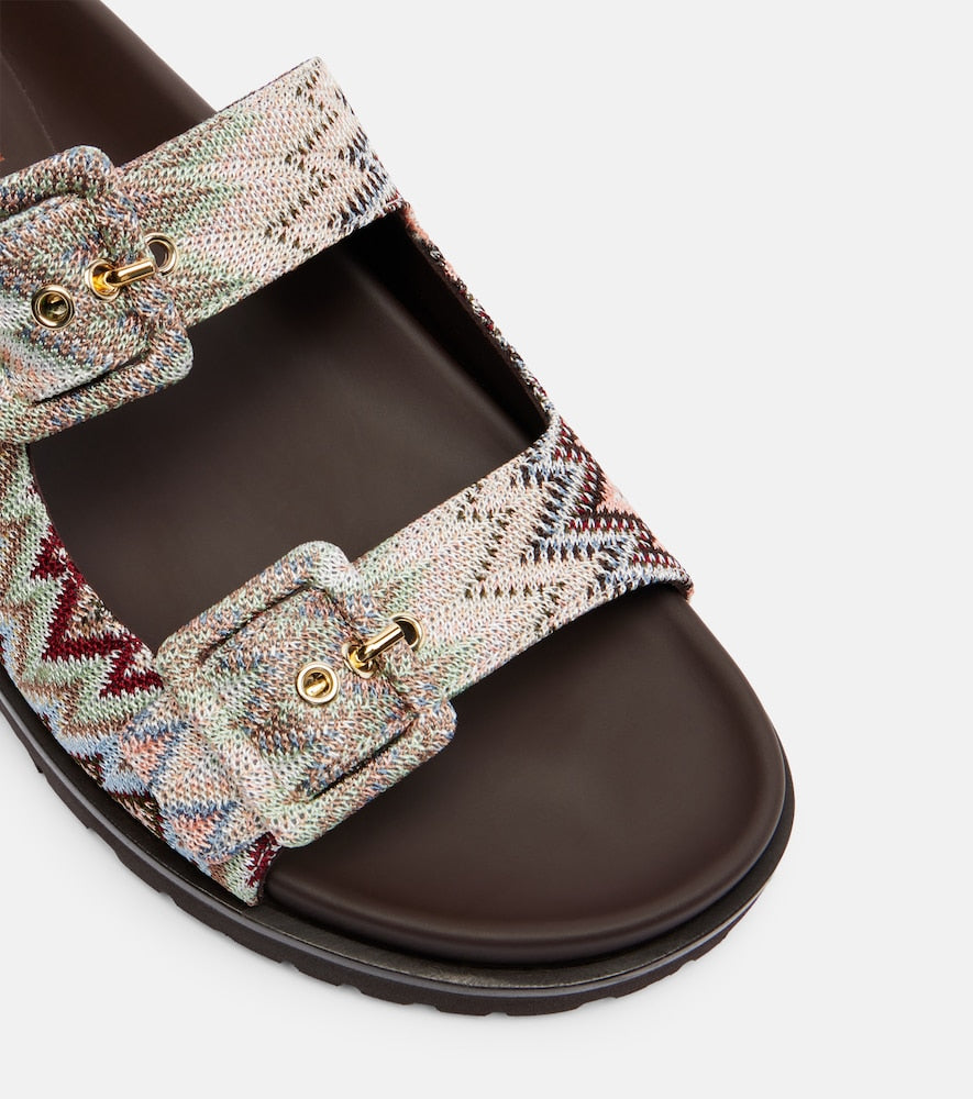 Missoni Clea Zigzag sandals (Multicoloured) - Slides