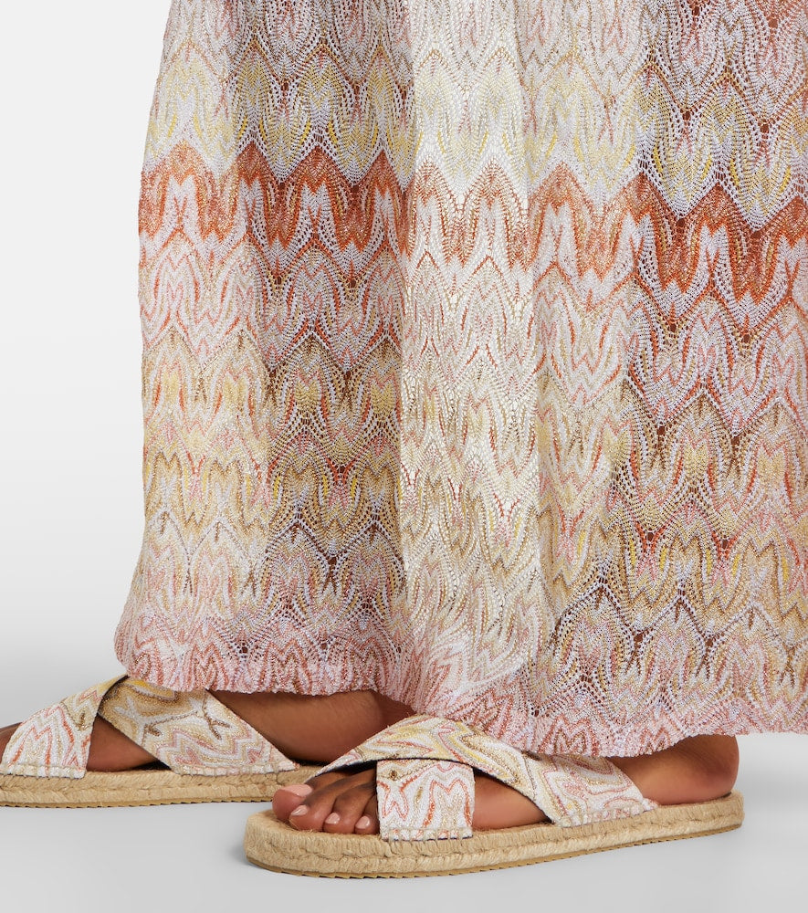 Missoni Harlow Zigzag lame espadrille sandals - Multicoloured Flat Espadrilles