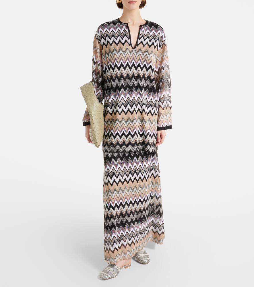 Missoni Zig Zag canvas mules
