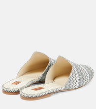 Missoni Zig Zag canvas mules