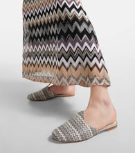 Missoni Zig Zag canvas mules