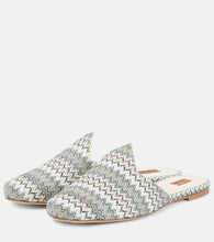 Missoni Zig Zag canvas mules