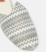 Missoni Zig Zag canvas mules