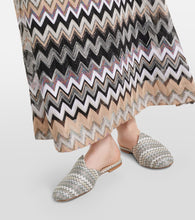 Missoni Zig Zag canvas mules
