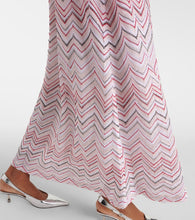 Missoni Zig Zag metallic knit maxi dress