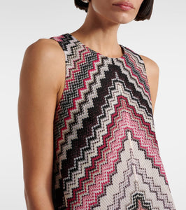 Missoni Zig Zag metallic minidress