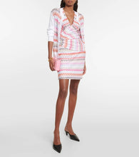 Missoni Zig-Zag printed cotton-blend minidress