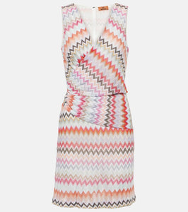 Missoni Zig-Zag printed cotton-blend minidress