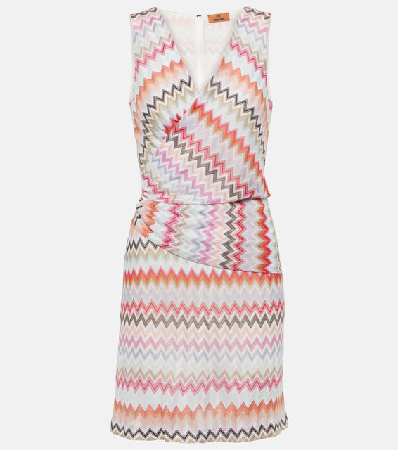 Missoni Zig-Zag printed cotton-blend minidress