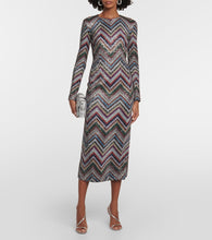 Missoni Zig Zag sequined midi dress