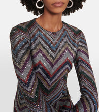 Missoni Zig Zag sequined midi dress