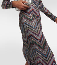 Missoni Zig Zag sequined midi dress