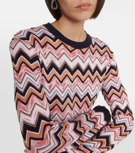 Missoni Zig Zag wool-blend minidress