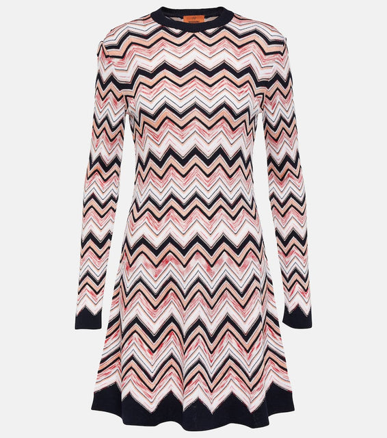 Missoni Zig Zag wool-blend minidress
