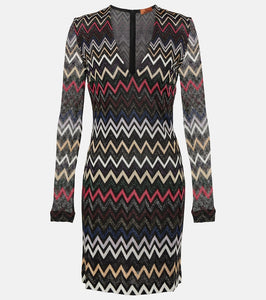 Missoni Zig-zag Lamé minidress