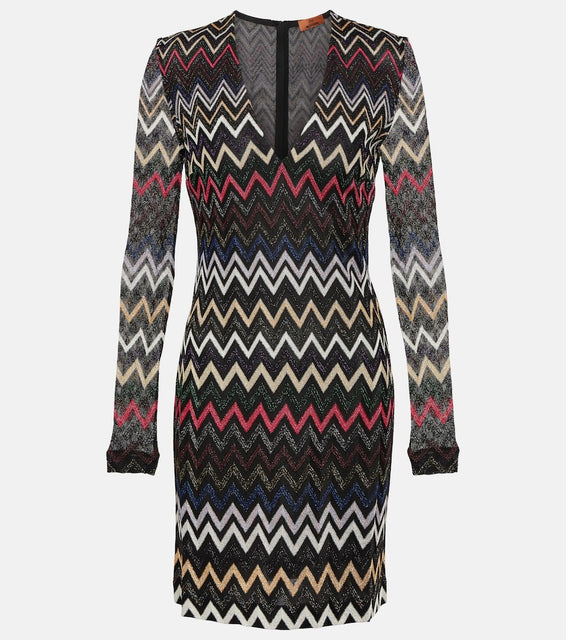 Missoni Zig-zag Lamé minidress