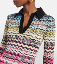 Missoni Zig-zag knit cotton-blend midi dress
